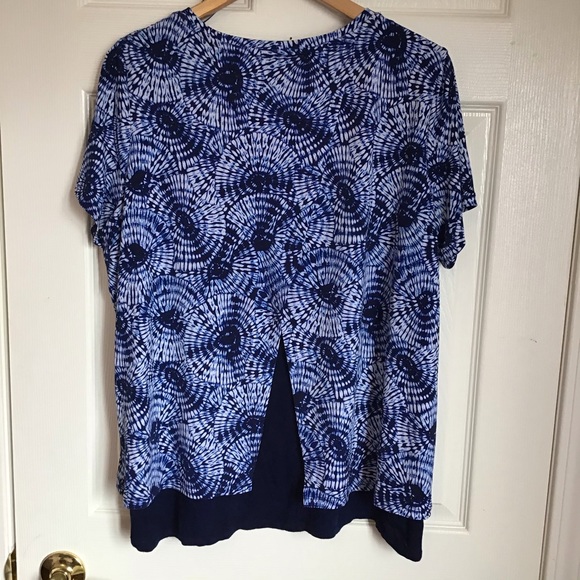 Michael Kors Short Sleeve Printed Top - Picture 2 of 8